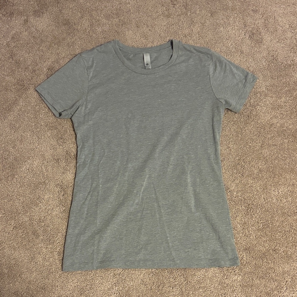 Next Level Apparel Grey Fitted Short Sleeve Tee